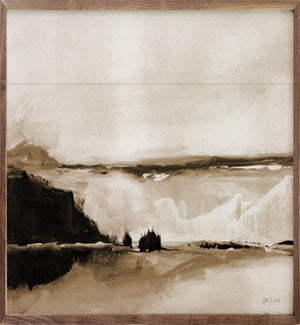 Vintage Landscape Mountainside By Yvette St Amant